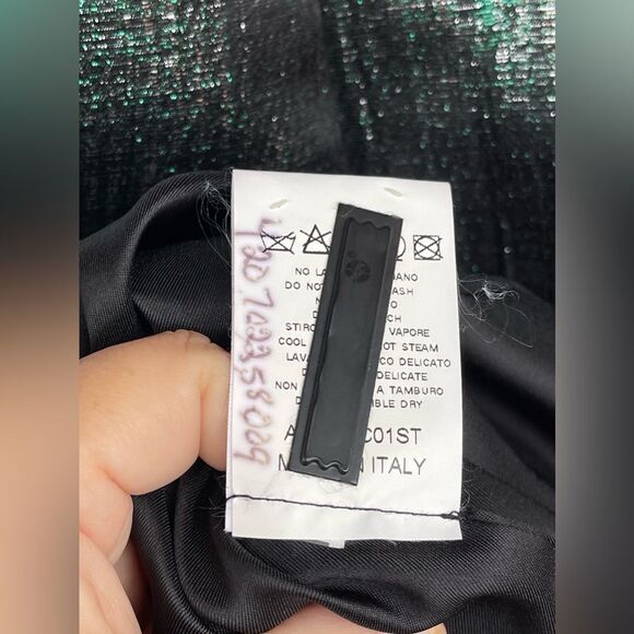 Jo No Fui emerald Metallic A-Line Shift Dress size 42/8 - Picture 12 of 13